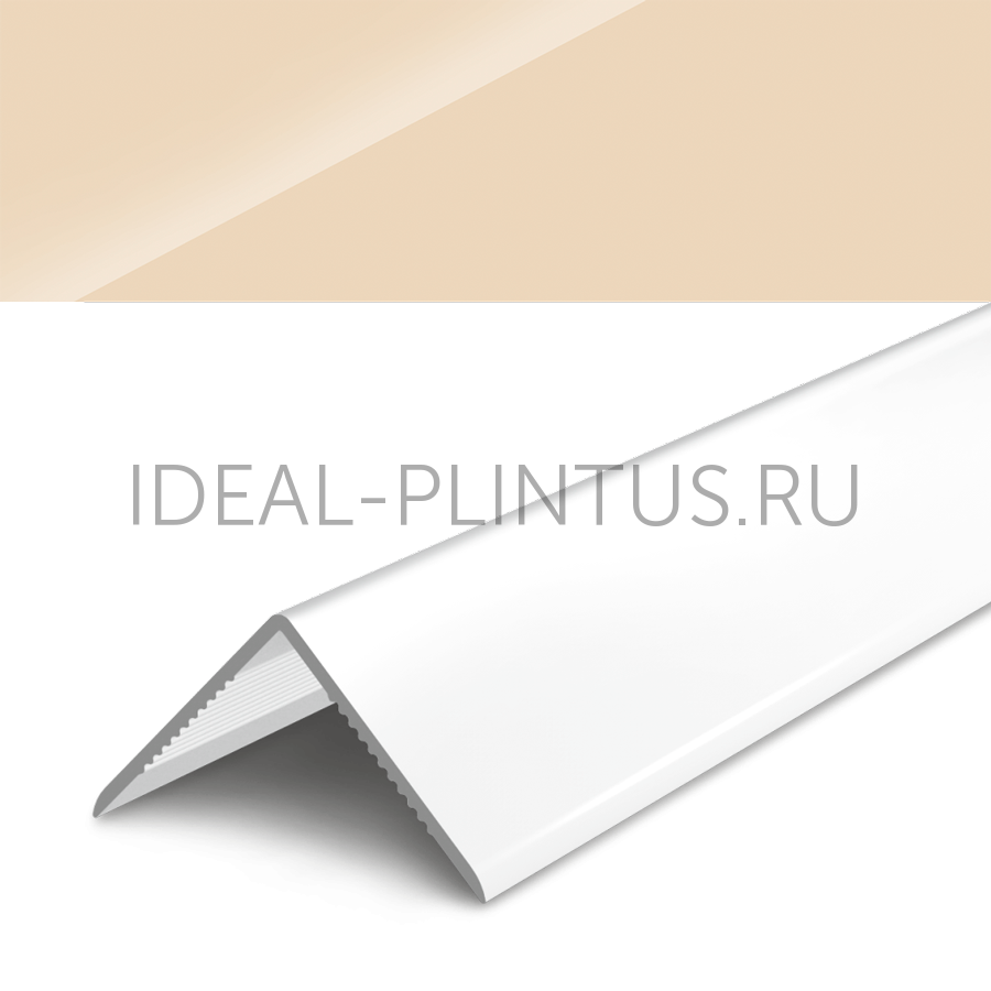 Ideal — Угол пластиковый 22х22х2700 мм. светло-бежевый глянцевый 011-g Деконика