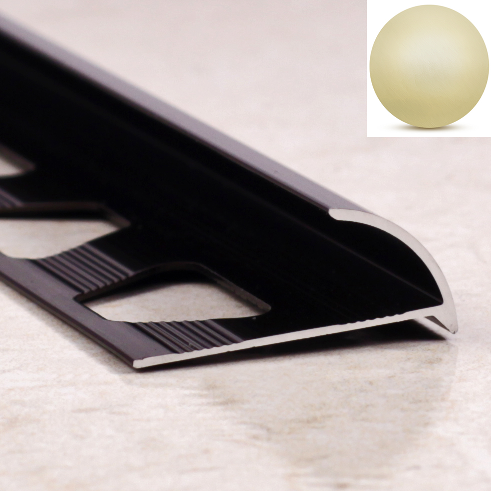 Ideal — Алюминиевая раскладка для плитки бронза 12 мм. длина 2700 мм.