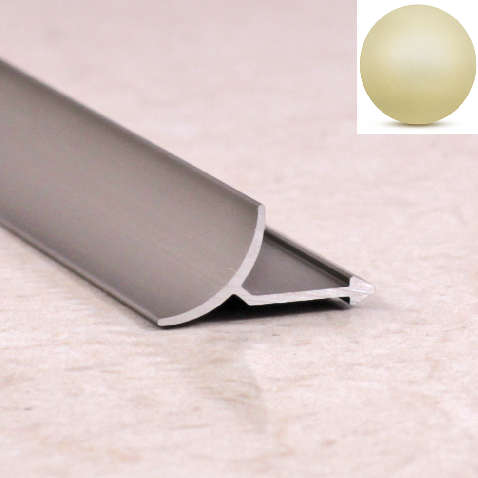 Ideal — Алюминиевая раскладка для плитки внутренняя бронза 9 мм. длина 2700 мм. универсальная