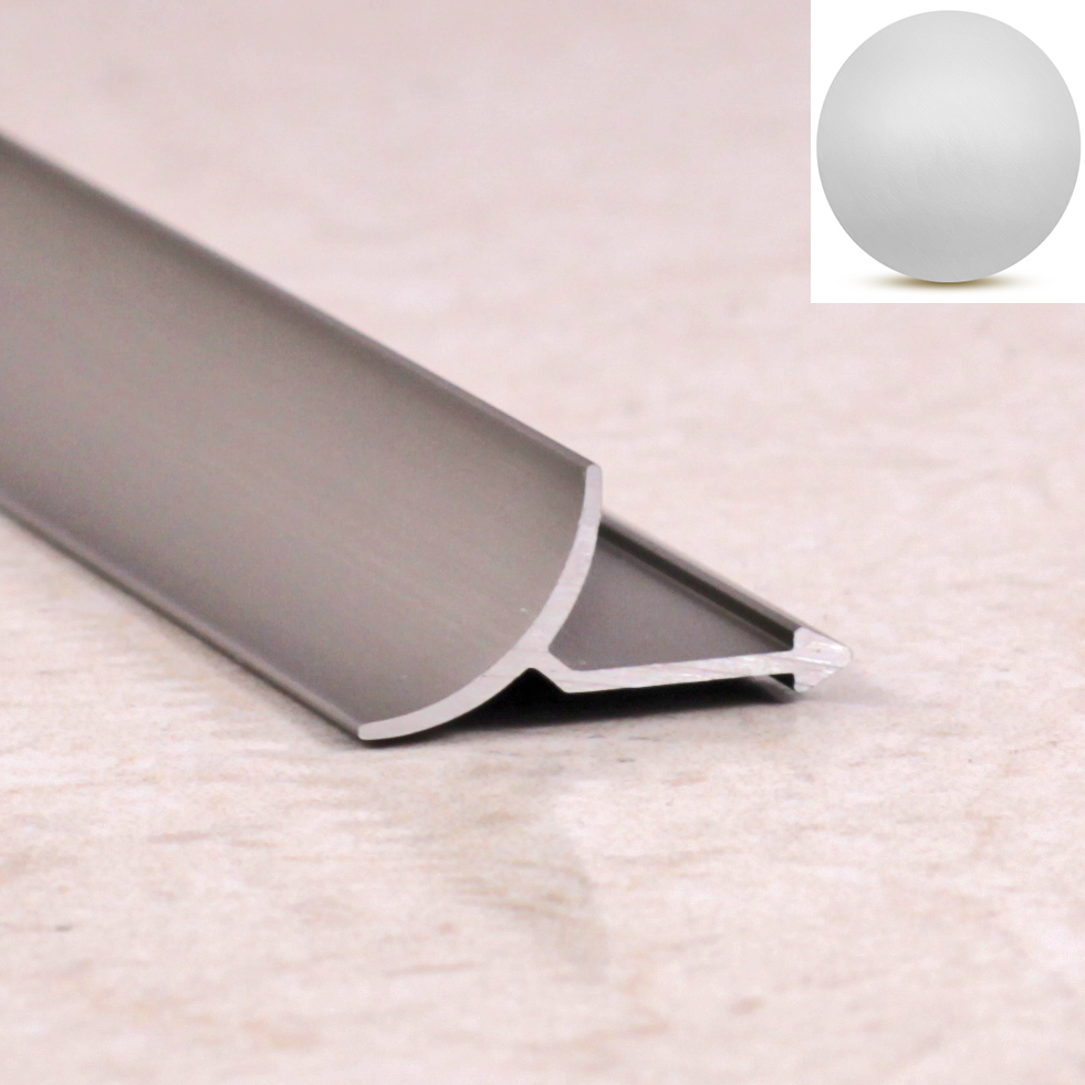 Ideal — Алюминиевая раскладка для плитки внутренняя серебро матовое 9 мм. длина 2700 мм. универсальная