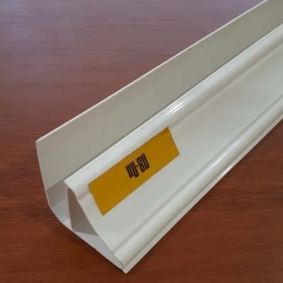 Ideal — Плинтус потолочный ПВХ 3 метра Белый Глянцевый для панелей толщиной 7-8 мм. Идеал