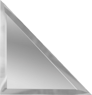 Ideal — Зеркальная плитка с фацетом Серебро треугольник 25х25 см. ДСТ — Ideal, kvadratnaya zerkalnaya plitka