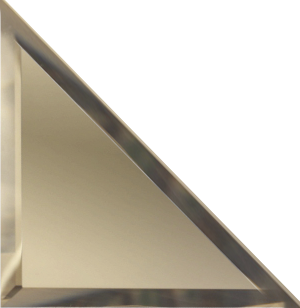Ideal — Зеркальная плитка с фацетом Бронза треугольник 30х30 см. ДСТ — Ideal, kvadratnaya zerkalnaya plitka