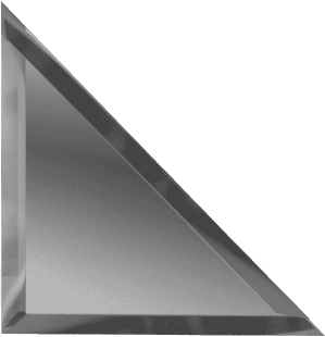 Ideal — Зеркальная плитка с фацетом Графит треугольник 30х30 см. ДСТ — Ideal, kvadratnaya zerkalnaya plitka