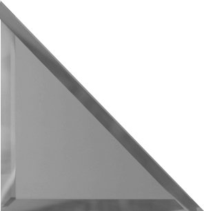 Ideal — Зеркальная плитка с фацетом Графит матовый треугольник 15х15 см. ДСТ — Ideal, kvadratnaya zerkalnaya plitka