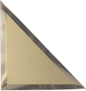 Ideal — Зеркальная плитка с фацетом Бронза матовая треугольник 30х30 см. ДСТ — Ideal, kvadratnaya zerkalnaya plitka