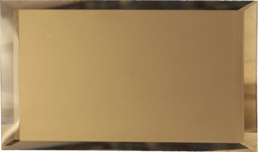 Ideal — Зеркальная плитка прямоугольная с фацетом Бронза матовая 48х12 см. ДСТ — Ideal, pryamougolnaya zerkalnaya plitka