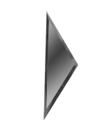 Ideal — Зеркальная плитка полуромб с фацетом Графит 20х17 см. ДСТ — Ideal, zerkalnaya plitka romby