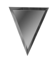 Ideal — Зеркальная плитка полуромб с фацетом Графит 15х51 см. ДСТ — Ideal, zerkalnaya plitka romby