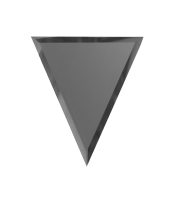 Ideal — Зеркальная плитка полуромб с фацетом Графит матовый 15х51 см. ДСТ — Ideal, zerkalnaya plitka romby