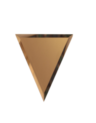 Ideal — Зеркальная плитка полуромб с фацетом Бронза матовая 10х34 см. ДСТ — Ideal, zerkalnaya plitka romby