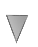 Ideal — Зеркальная плитка полуромб с фацетом Серебро матовое 15х51 см. ДСТ — Ideal, zerkalnaya plitka romby