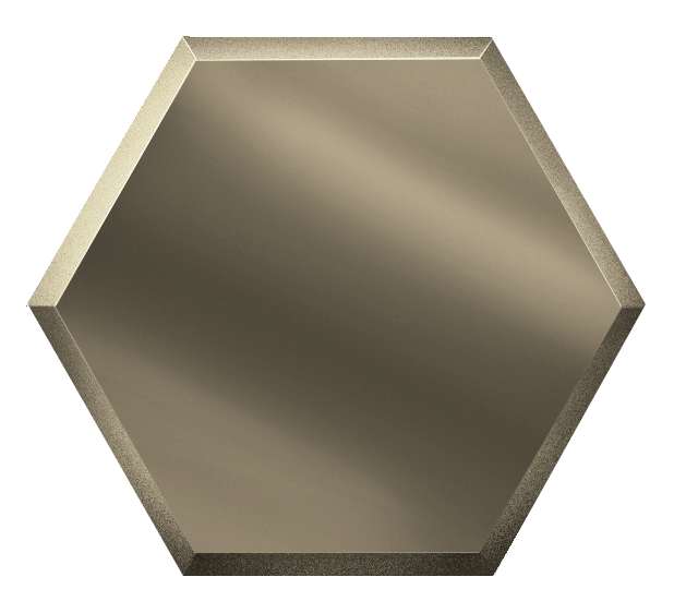 Ideal — Зеркальная плитка сота с фацетом Бронза 25х21.6 см. ДСТ — Ideal, zerkalnaya plitka sota