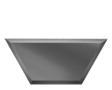 Ideal — Зеркальная плитка полусота с фацетом Графит 20х8.6 см. ДСТ — Ideal, zerkalnaya plitka sota