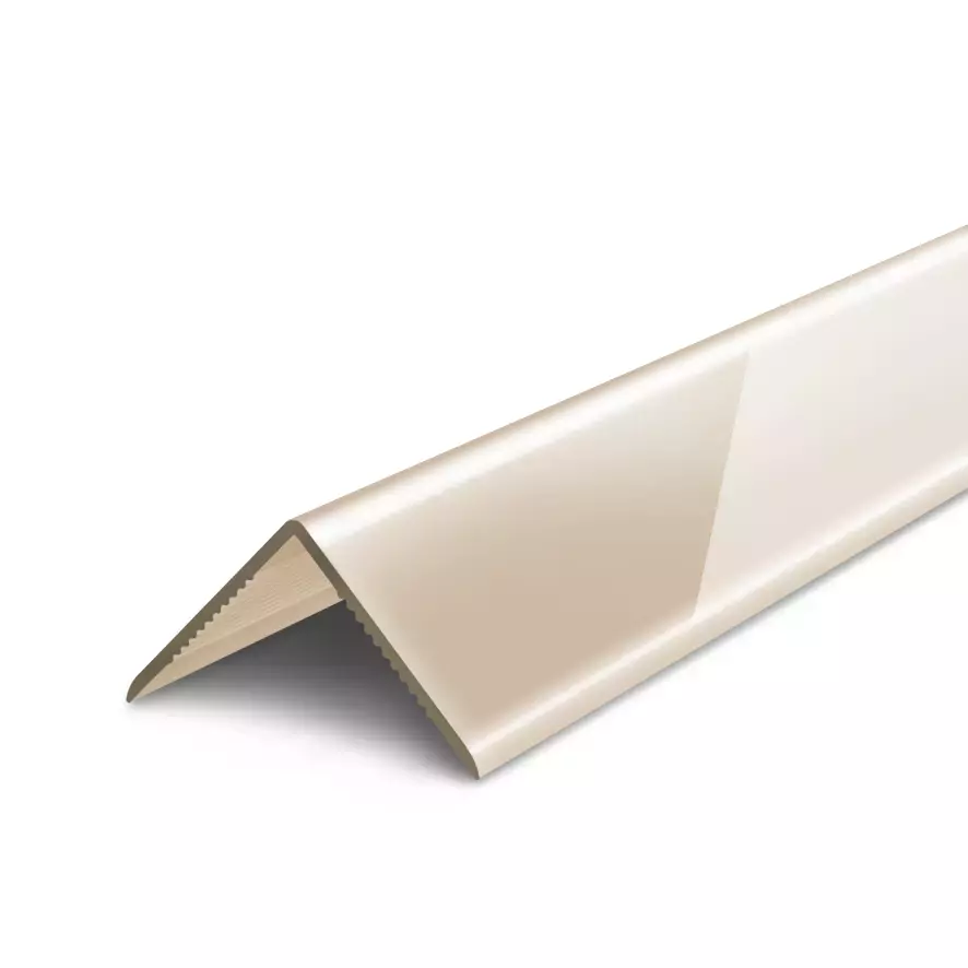 Ideal — Угол Деконика Пластиковый 011-Г Светло Бежевый Глянцевый, 30х30х2700 мм