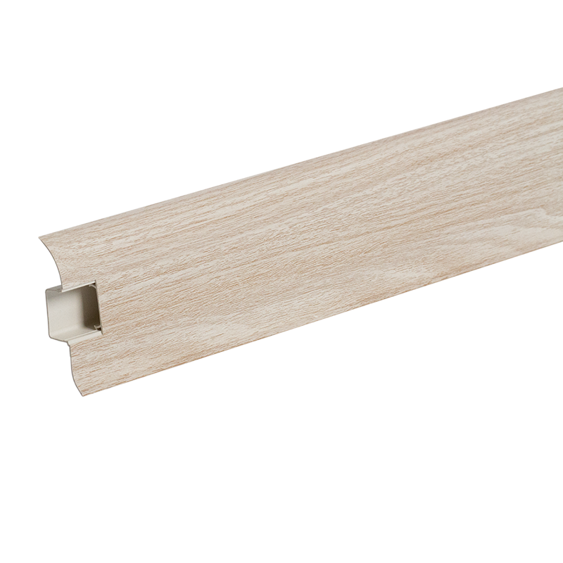 Ideal — Плинтус напольный Идеал Комфорт К55 Ясень светлый 254 (ideal Comfort 55х22х2200 мм) — Ideal, plintus ideal komfort 22m