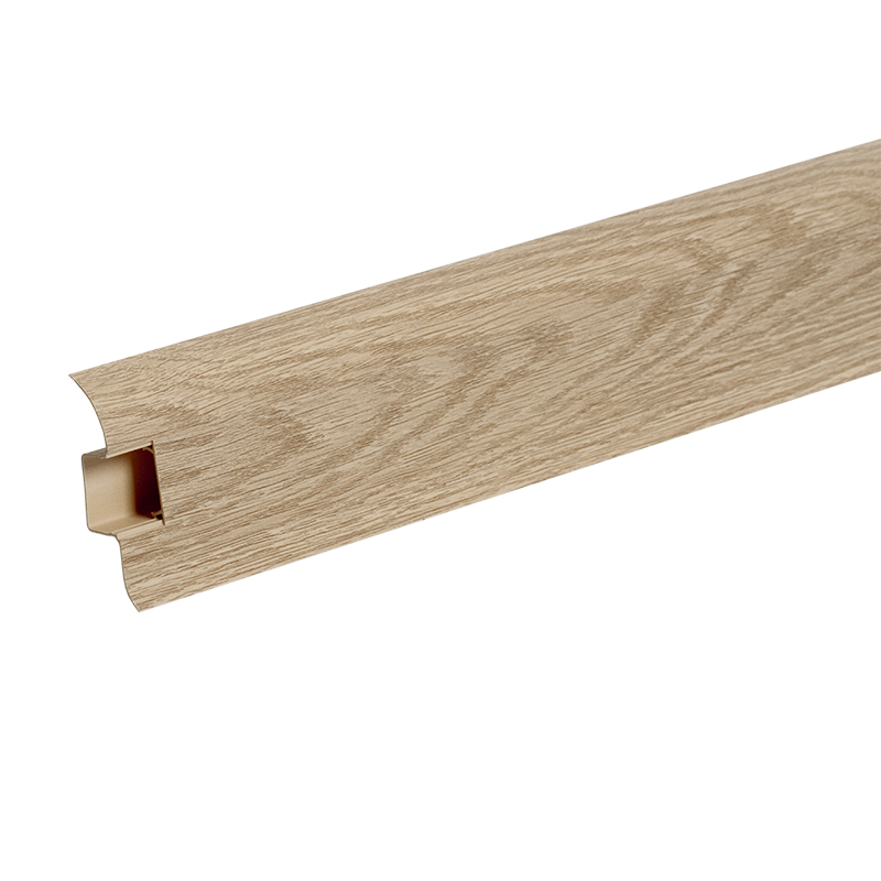 Ideal — Плинтус напольный Идеал Комфорт К55 Дуб Сафари 216 (ideal Comfort 55х22х2200 мм) — Ideal, plintus ideal komfort 22m