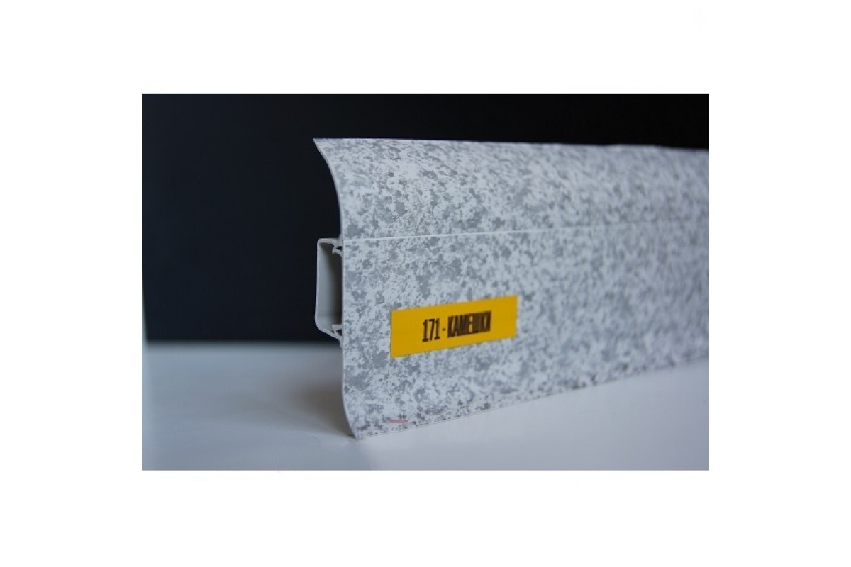 Ideal — Плинтус напольный Идеал Комфорт К55 Камешки 171 (ideal Comfort 55х22х2200 мм) — Ideal, plintus ideal komfort 22m