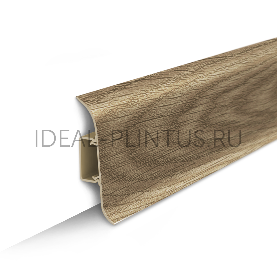 Ideal — Напольный пластиковый плинтус пвх Идеал Классик c55 321 падук (ideal Classic 55х22х2200 мм)