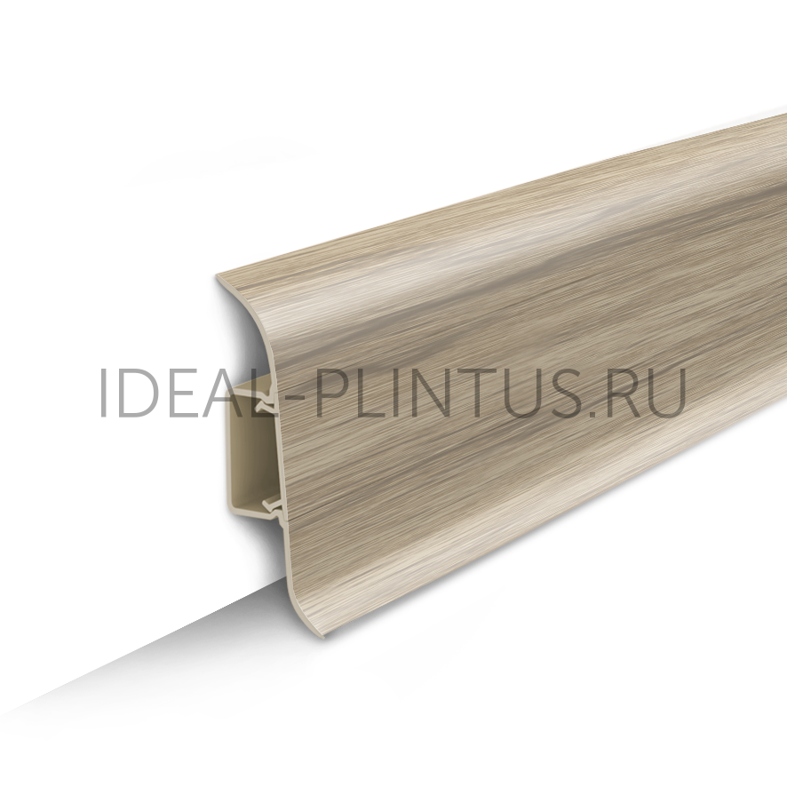 Ideal — Напольный пластиковый плинтус пвх Идеал Классик c55 263 клен северный (ideal Classic 55х22х2200 мм)