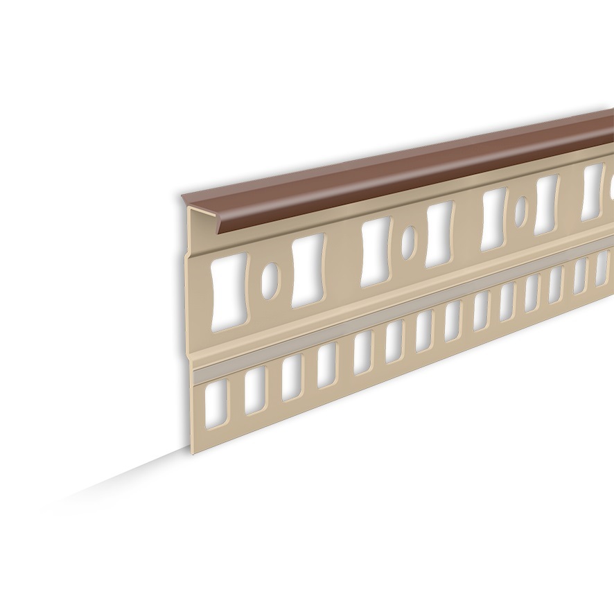 Ideal — Плинтус для ковролина IDEAL 019 Коричневый Пк55-019, 55x7x2200мм