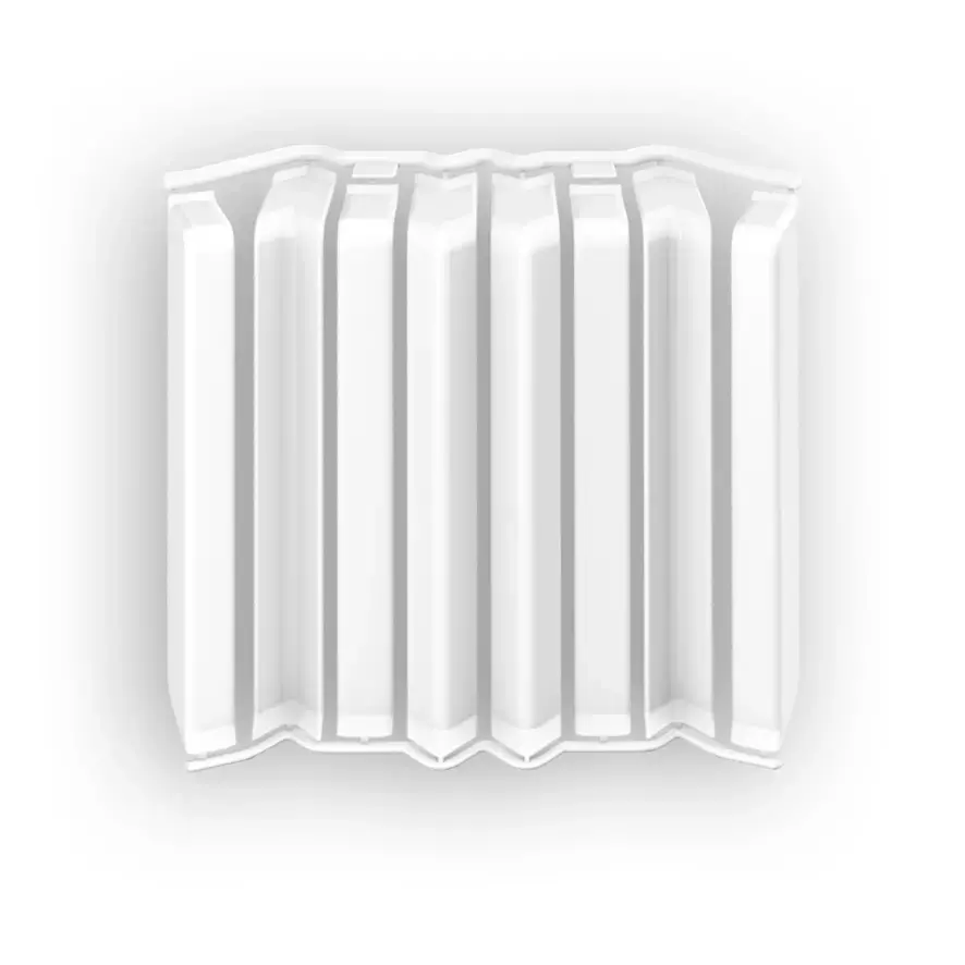 Ideal — Накладки IDEAL Дюра Прямоугольные 80мм - 001 Белый (в наборе 2 вн, 2нар, 2соед, 2загл)