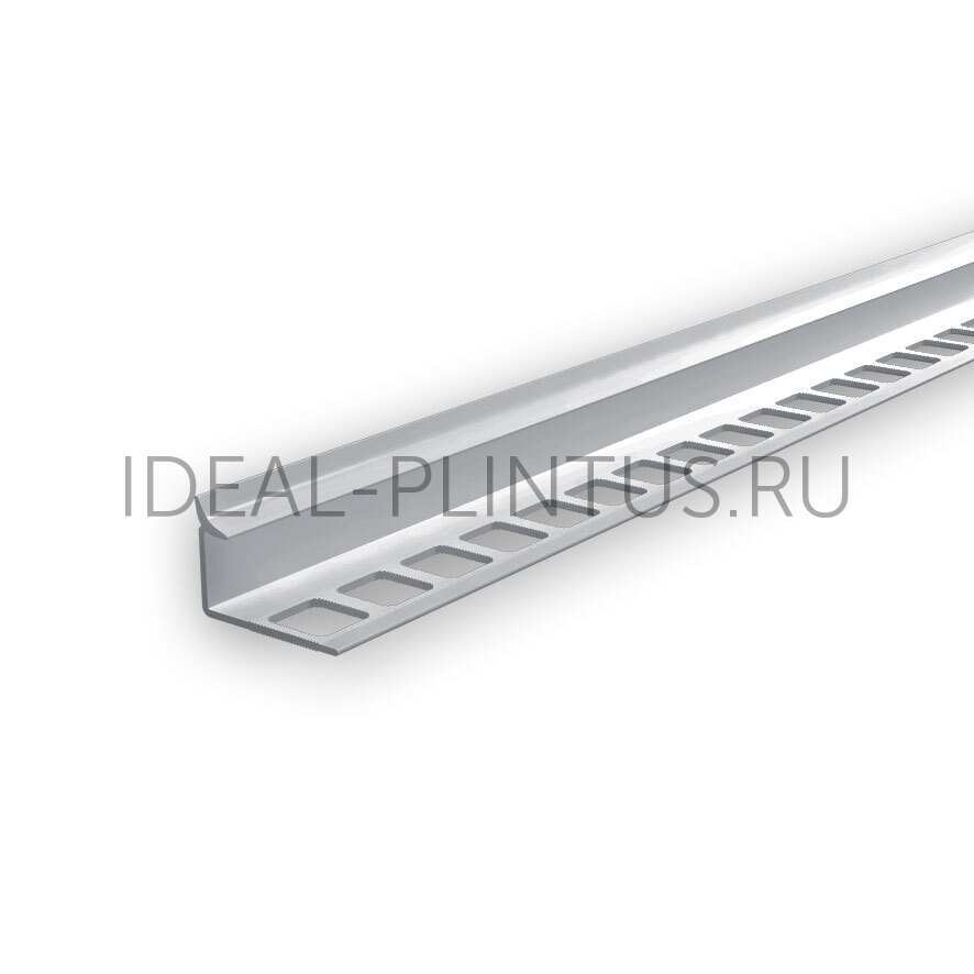 Ideal — Профиль для плитки внутренний DECONIKA 10мм 2.5м Светло-серый глянцевый, ДПл10-В-002-СВ-СЕР