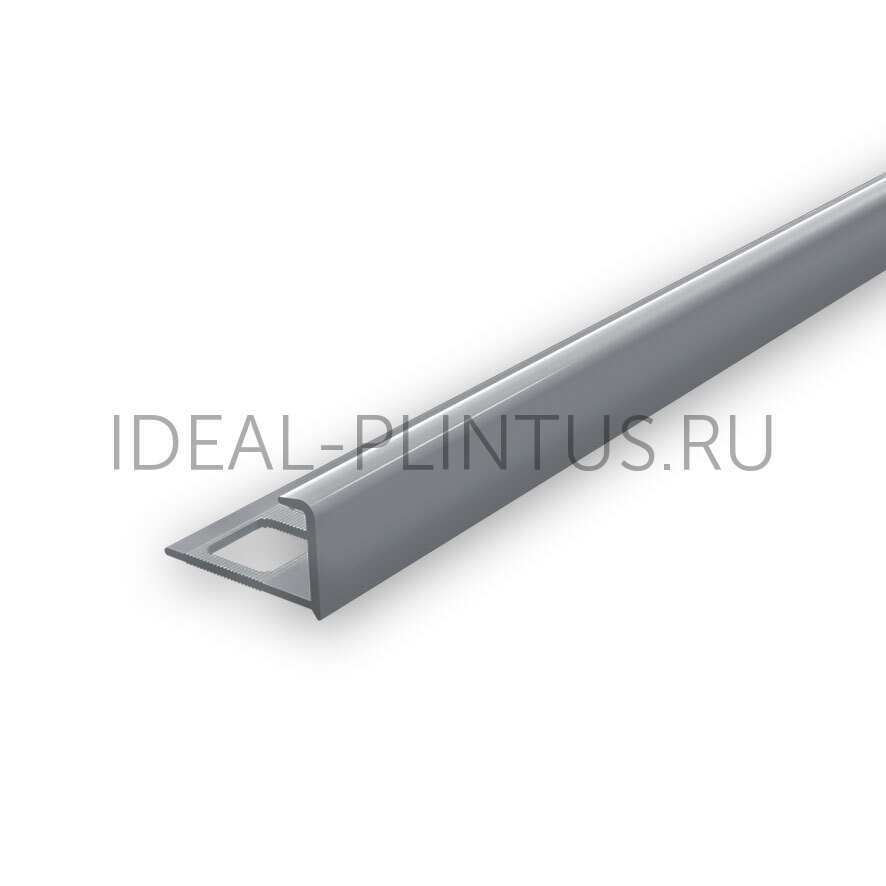 Ideal — Профиль для плитки наружный DECONIKA 8мм 2.5м Серый, ДПл8-Н-005-СЕР