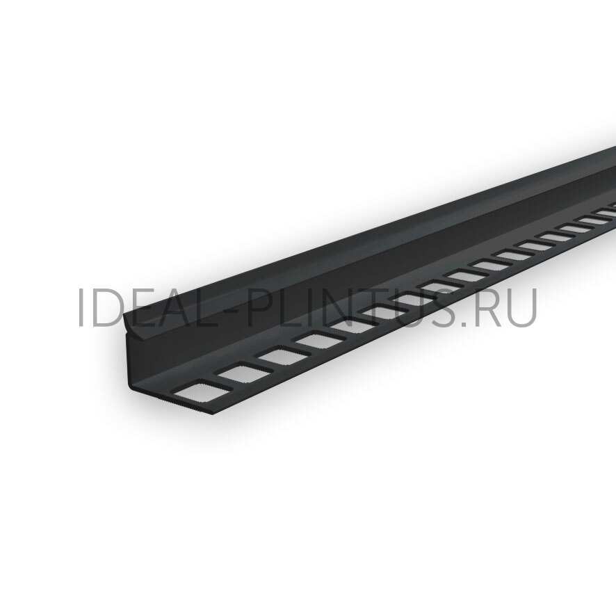 Ideal — Профиль для плитки внутренний DECONIKA 10мм 2.5м Черный глянцевый ДПл10-В-007-ЧЕР