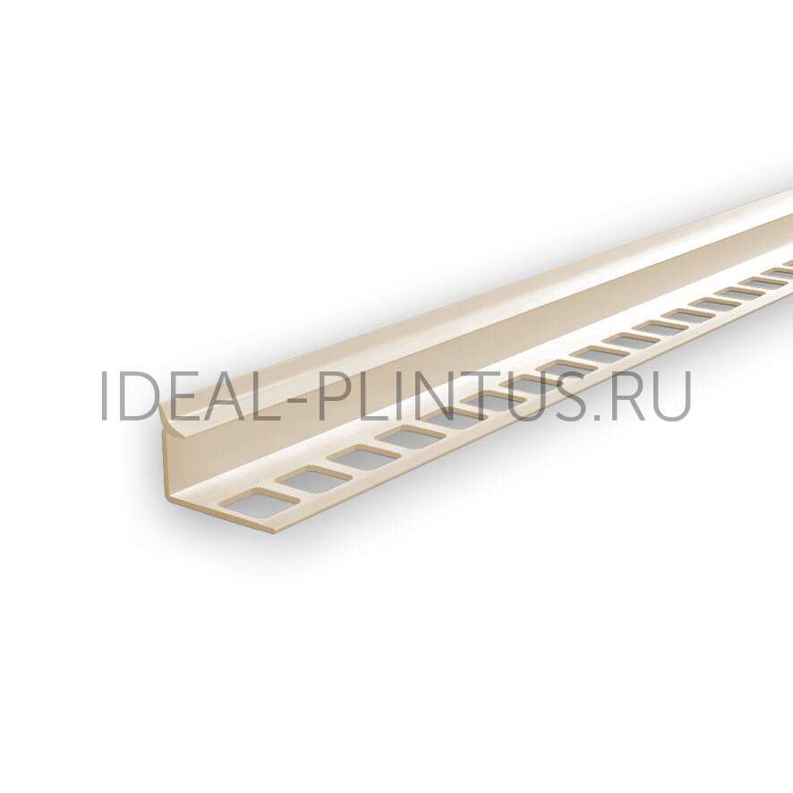 Ideal — Профиль для плитки внутренний DECONIKA 10мм 2.5м Слоновая кость глянцевая ДПл10-В-008-СЛК