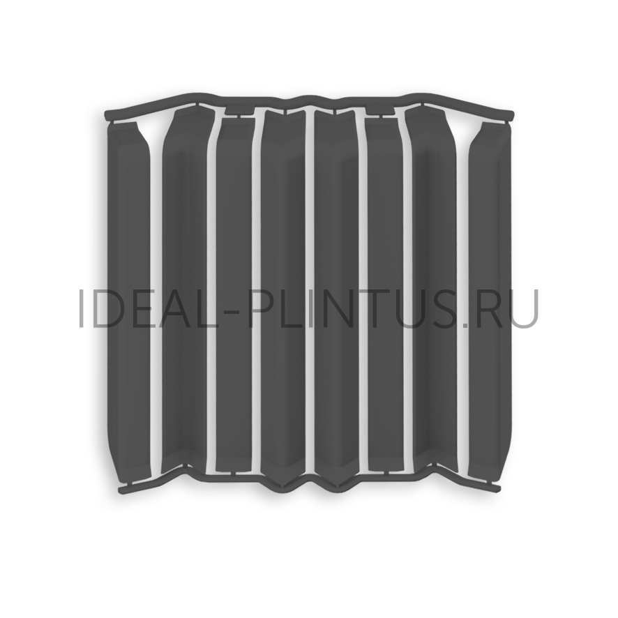 Ideal — Накладки IDEAL Дюра Прямоугольные 80мм - 093 Графит (в наборе 2 вн, 2нар, 2соед, 2загл)