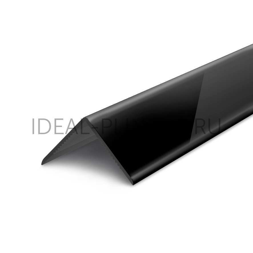 Ideal — Угол Пластиковый DECONIKA 22х22х2700 мм, 007-Г Черный Глянцевый